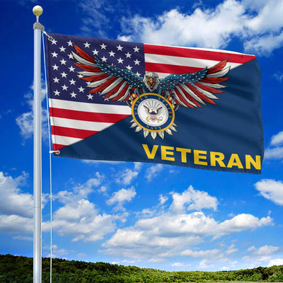 Premium US Navy Grommet Flag Gift For Veterans Day, Father's Day, Memorial Day