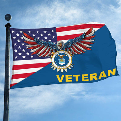 Premium USAF Grommet Flag Gift For Veterans Day, Father's Day, Memorial Day