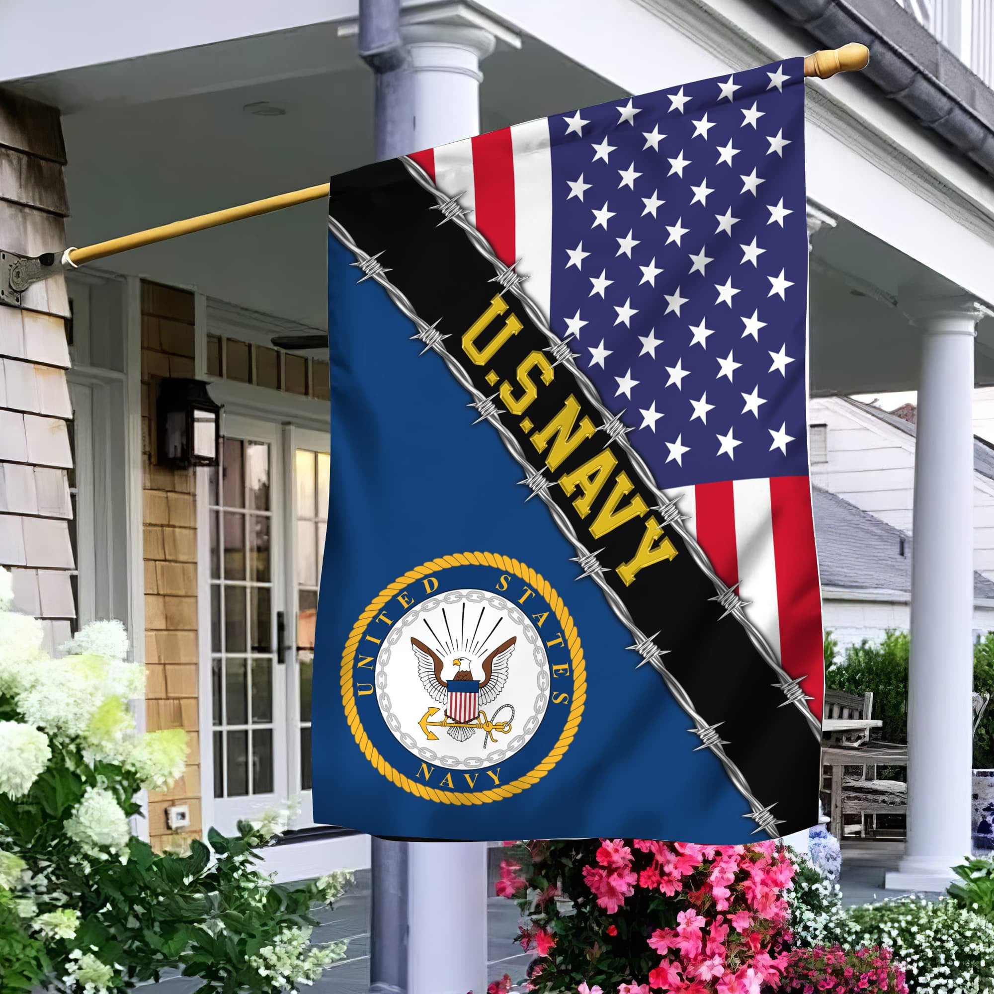 US Navy Garden Flag - House Flag, Gift For Veterans Day, Father's Day, Memorial Day