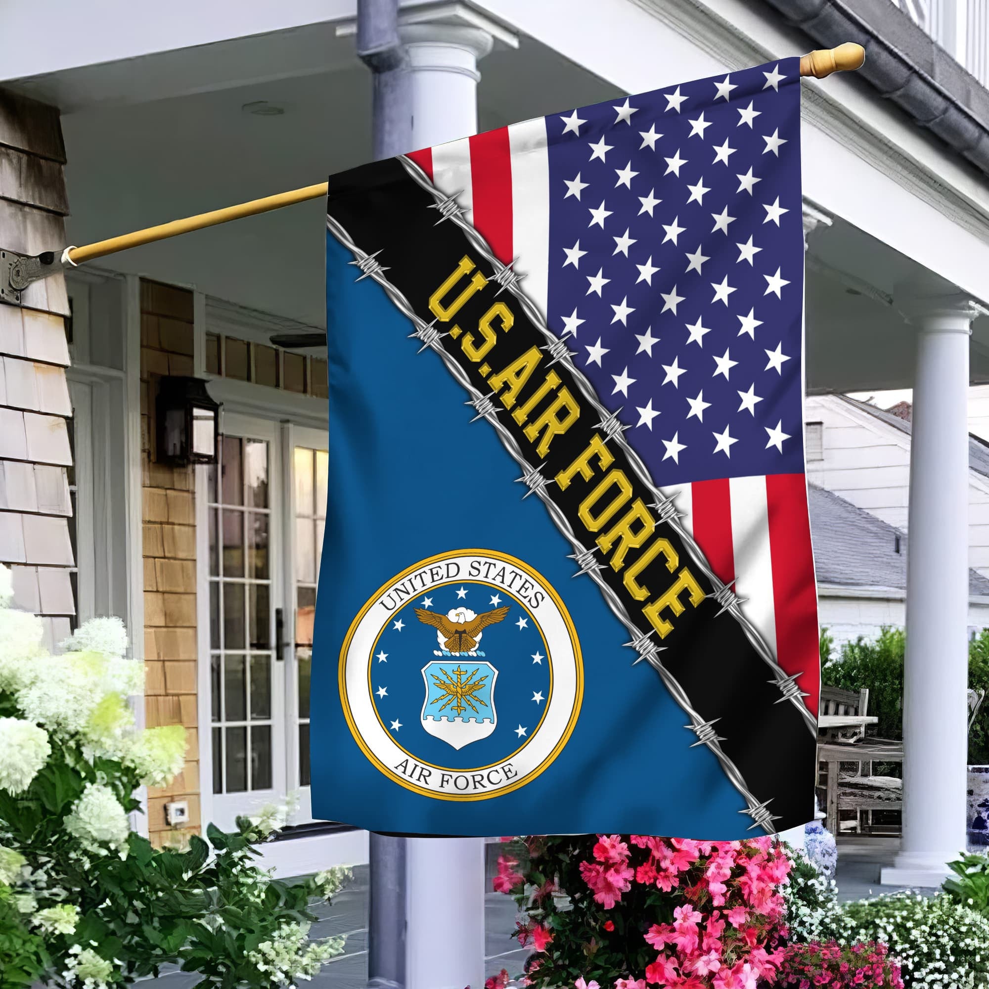 USAF Garden Flag - House Flag, Gift For Veterans Day, Father's Day, Memorial Day