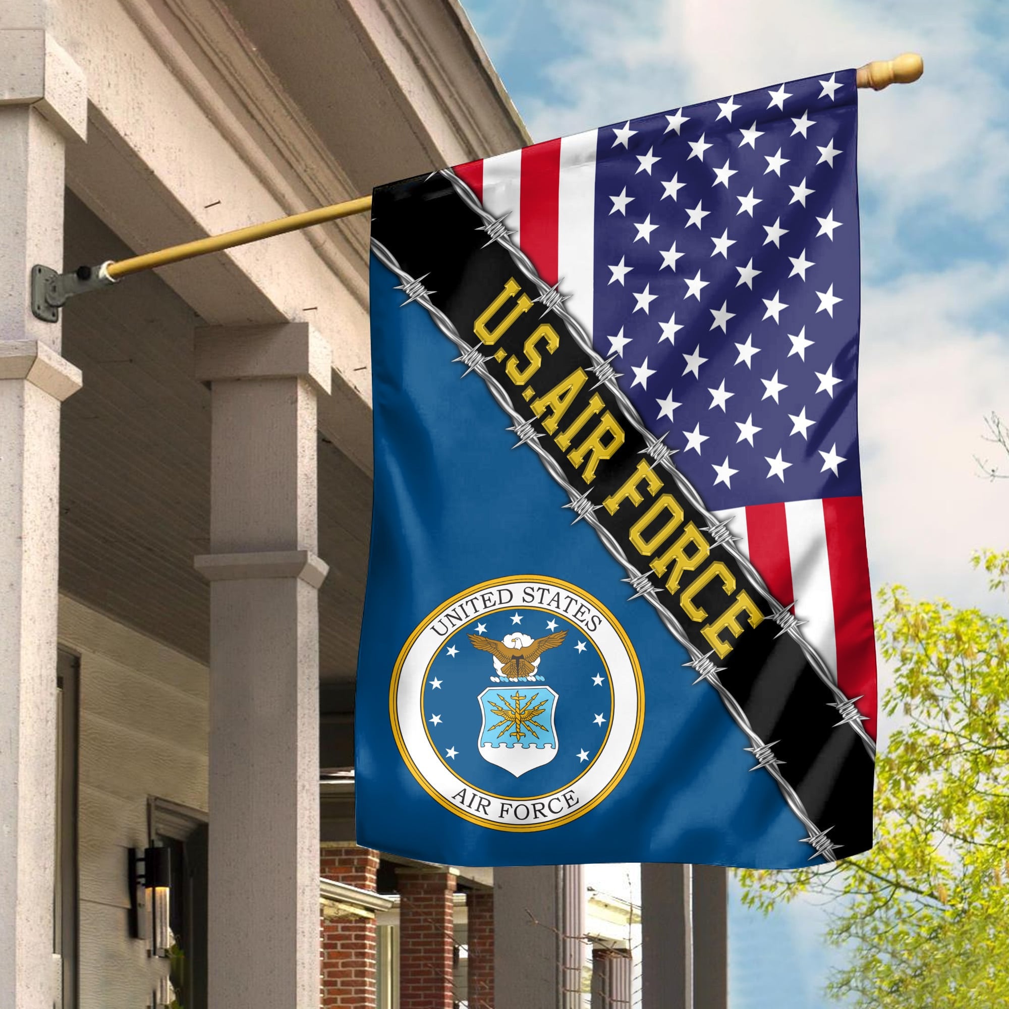 USAF Garden Flag - House Flag, Gift For Veterans Day, Father's Day, Memorial Day