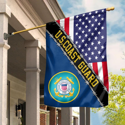 USCG Garden Flag - House Flag, Gift For Veterans Day, Father's Day, Memorial Day