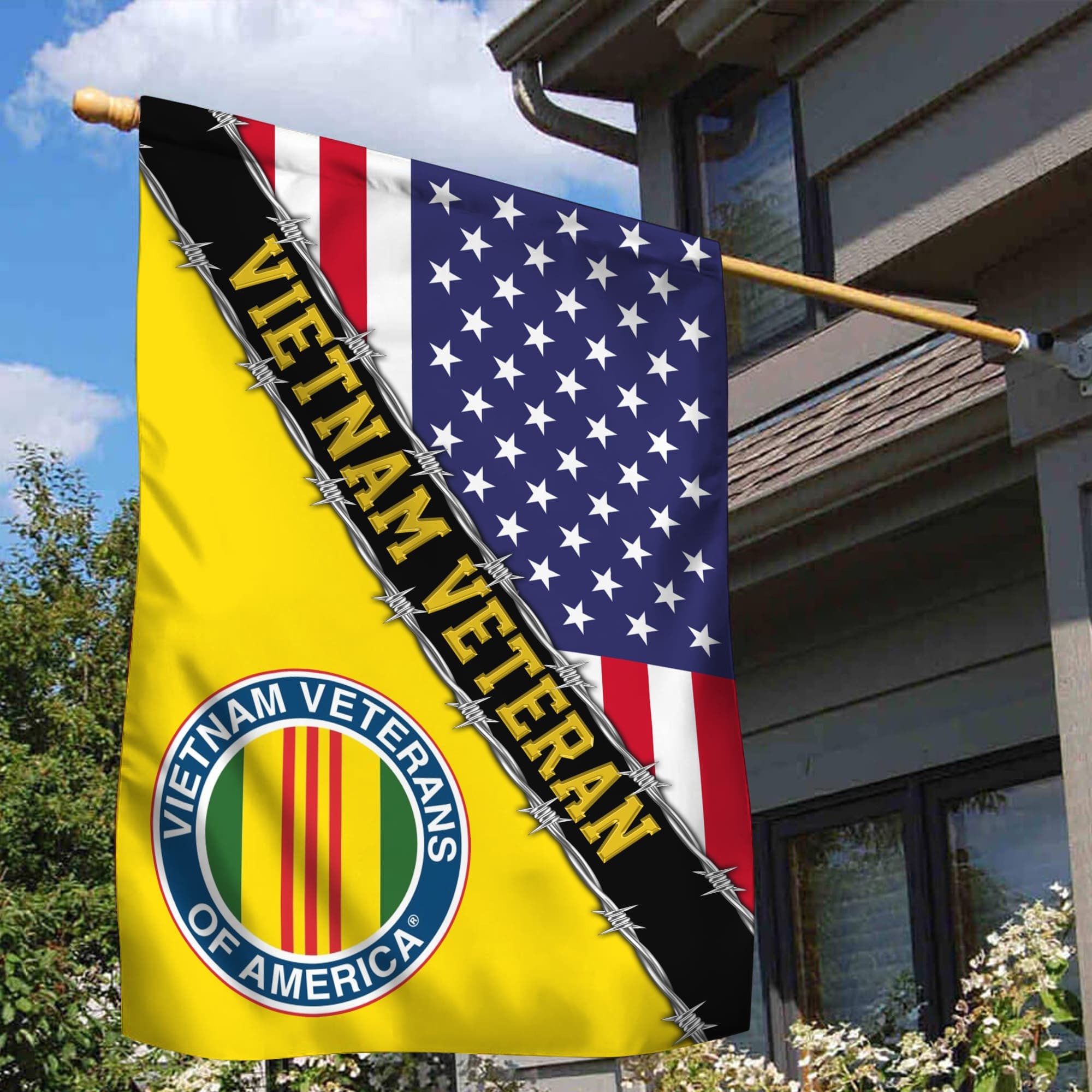 Vietnam Veteran Garden Flag - House Flag, Gift For Veterans Day, Father's Day, Memorial Day