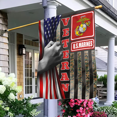 US Marines Garden Flag - House Flag, Gift For Veterans Day, Father's Day, Memorial Day