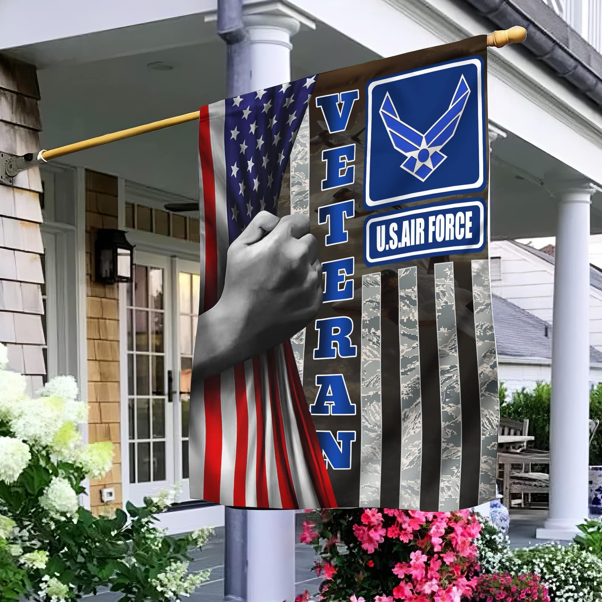 USAF Garden Flag - House Flag, Gift For Veterans Day, Father's Day, Memorial Day