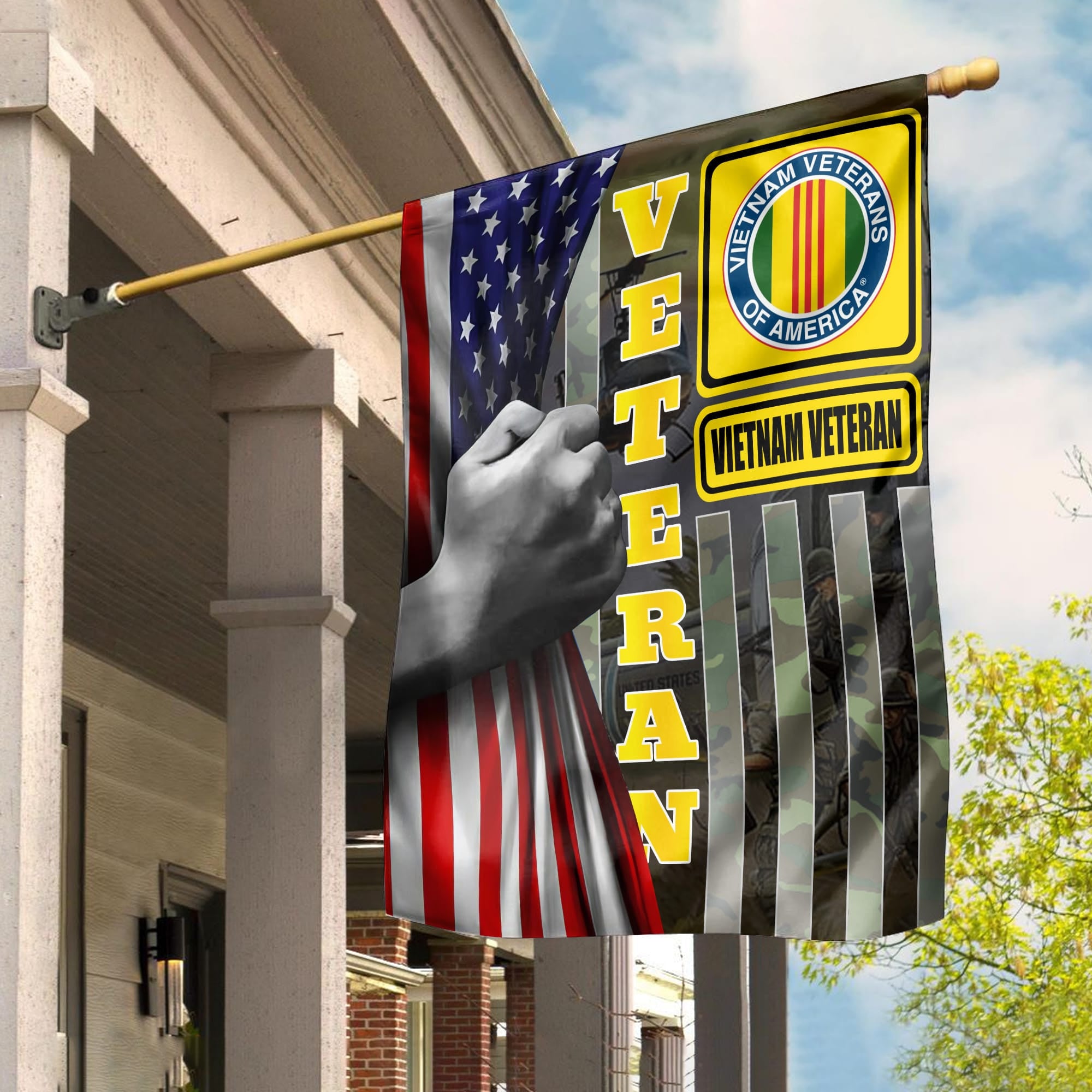 Vietnam Veteran Garden Flag - House Flag, Gift For Veterans Day, Father's Day, Memorial Day