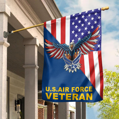 USAF Garden Flag - House Flag, Gift For Air Force Veteran