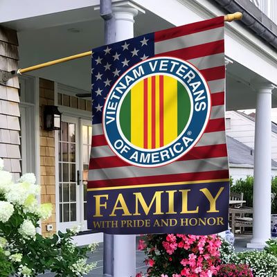 Vietnam Veteran Garden Flag - House Flag, Vietnam Veteran Family With Pride And Honor