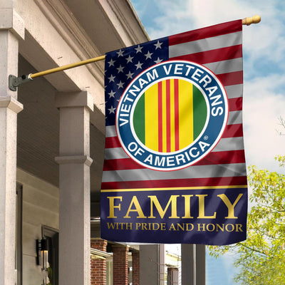 Vietnam Veteran Garden Flag - House Flag, Vietnam Veteran Family With Pride And Honor