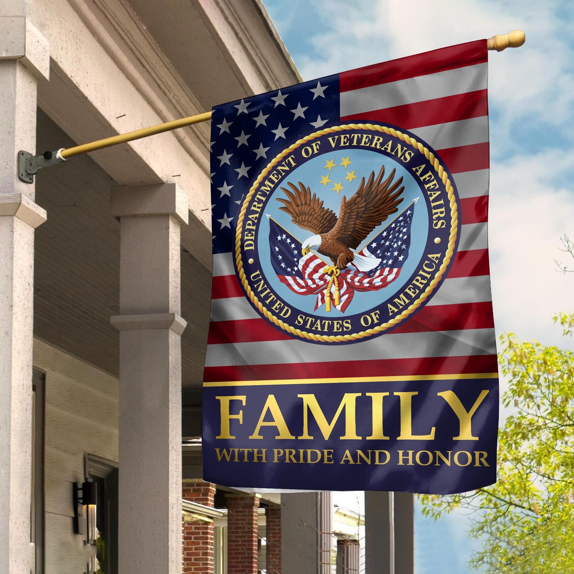 US Veteran Garden Flag - House Flag, Veteran Family With Pride And Honor