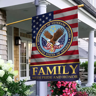 US Veteran Garden Flag - House Flag, Veteran Family With Pride And Honor