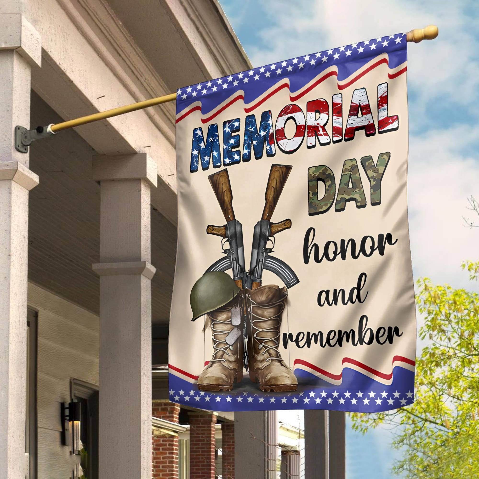 US Veteran Garden Flag - House Flag, Memorial Day Honor And Remember