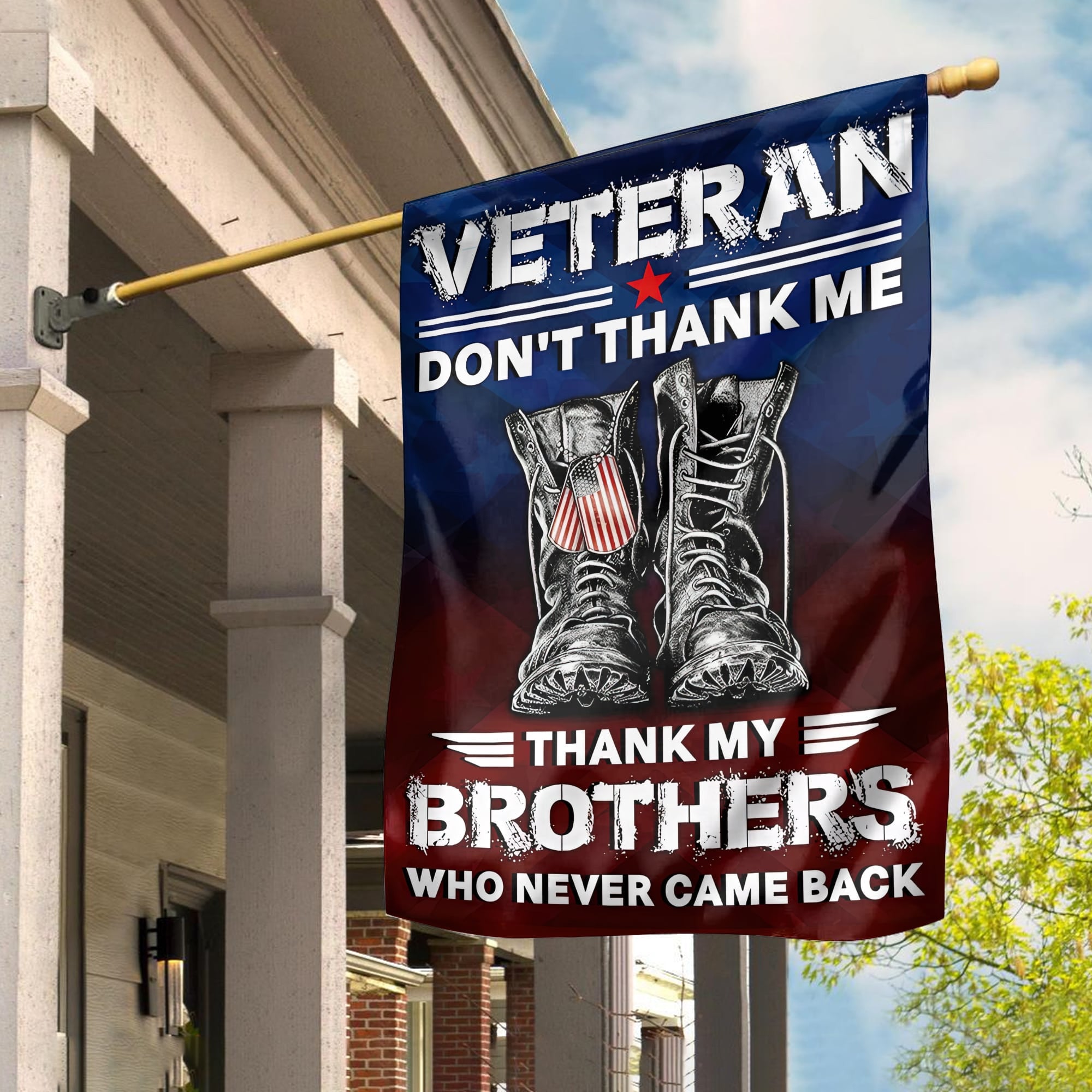 US Veteran Garden Flag - House Flag