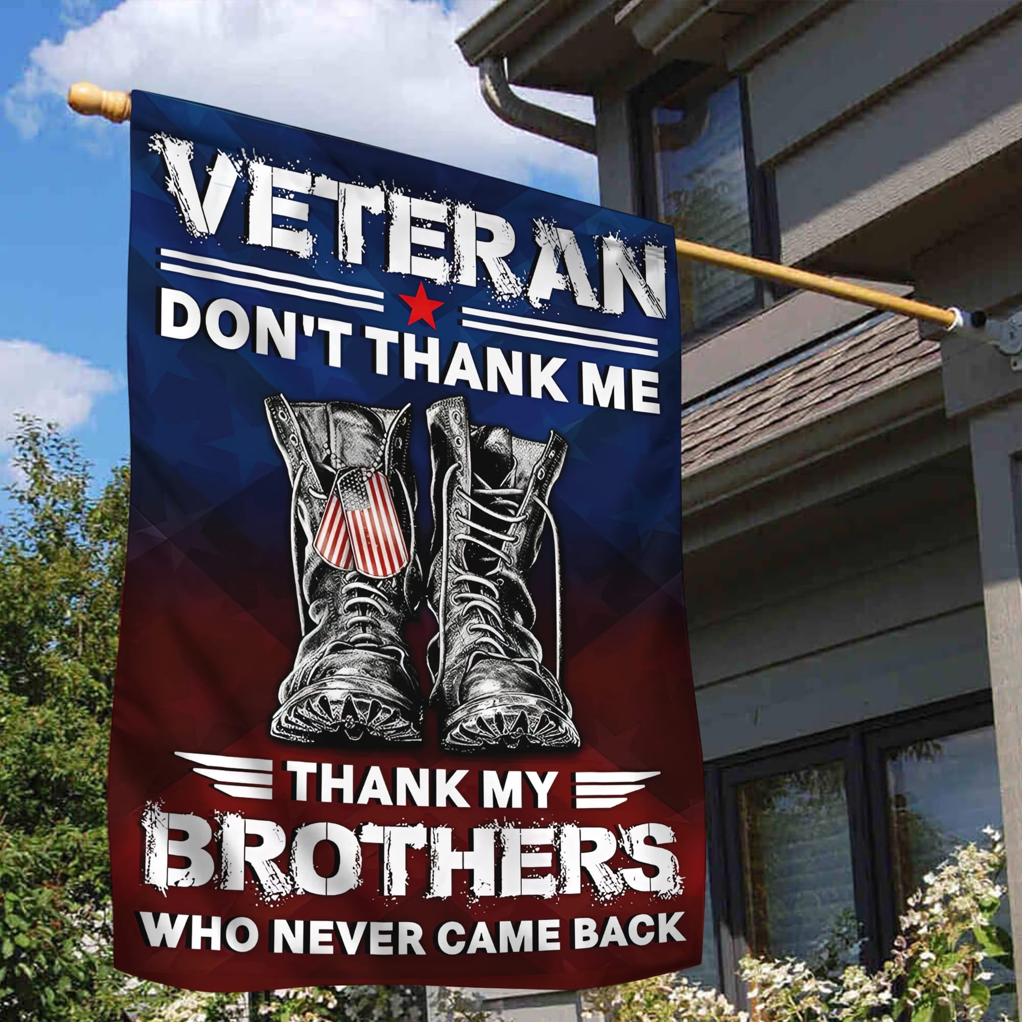 US Veteran Garden Flag - House Flag