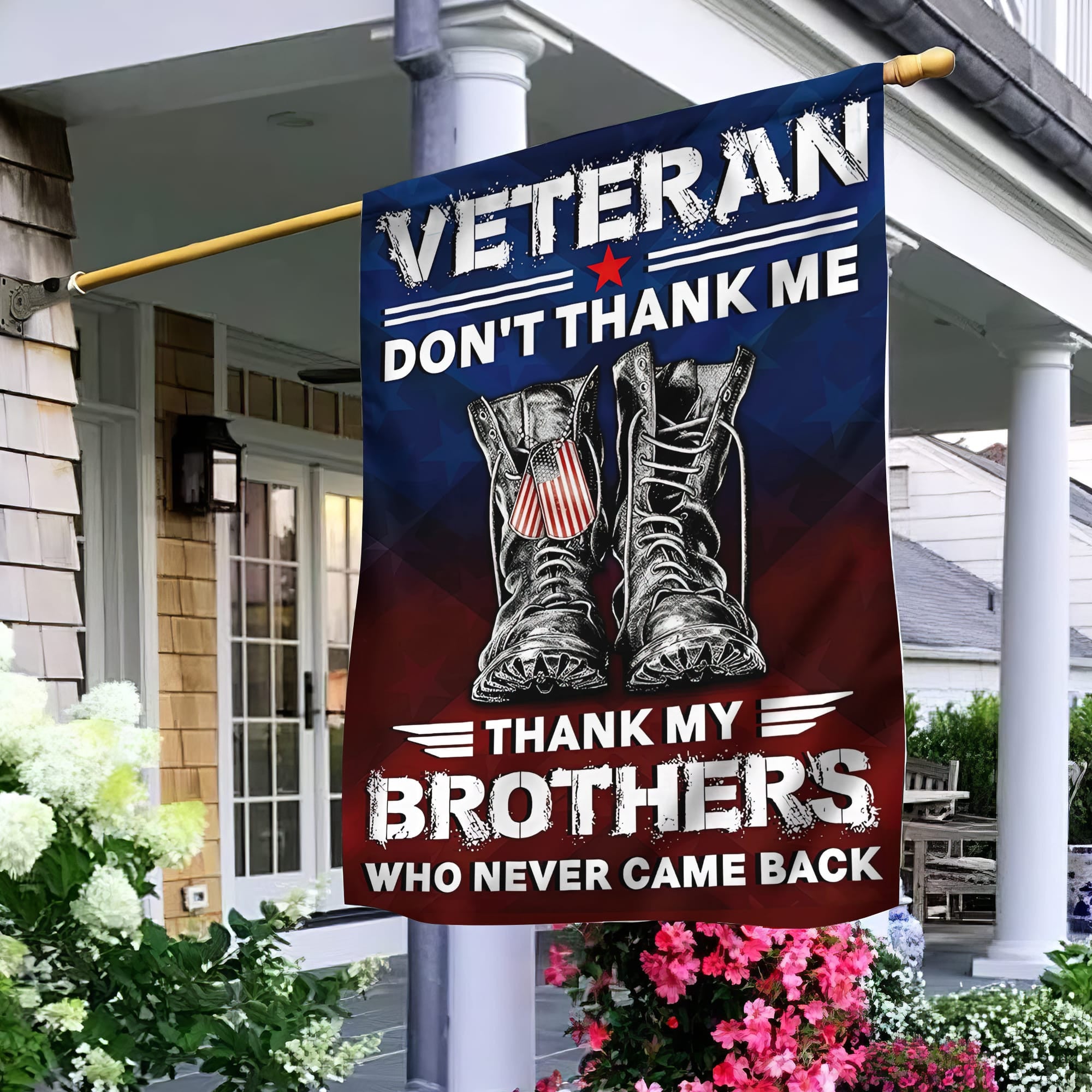 US Veteran Garden Flag - House Flag