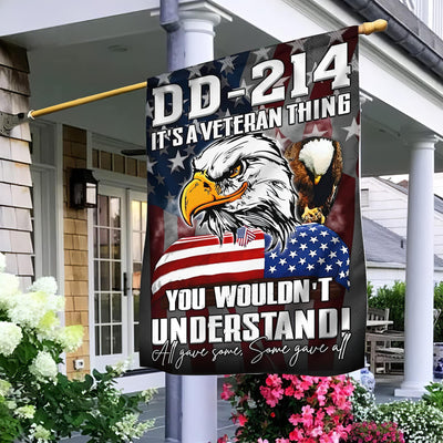 US Veteran Garden Flag - House Flag DD - 214 It Is A Veteran Thing
