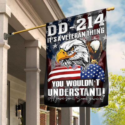 US Veteran Garden Flag - House Flag DD - 214 It Is A Veteran Thing