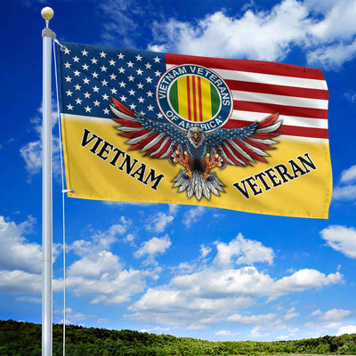 Unique Vietnam Veteran Grommet Flag, Gift For Vietnam Veteran