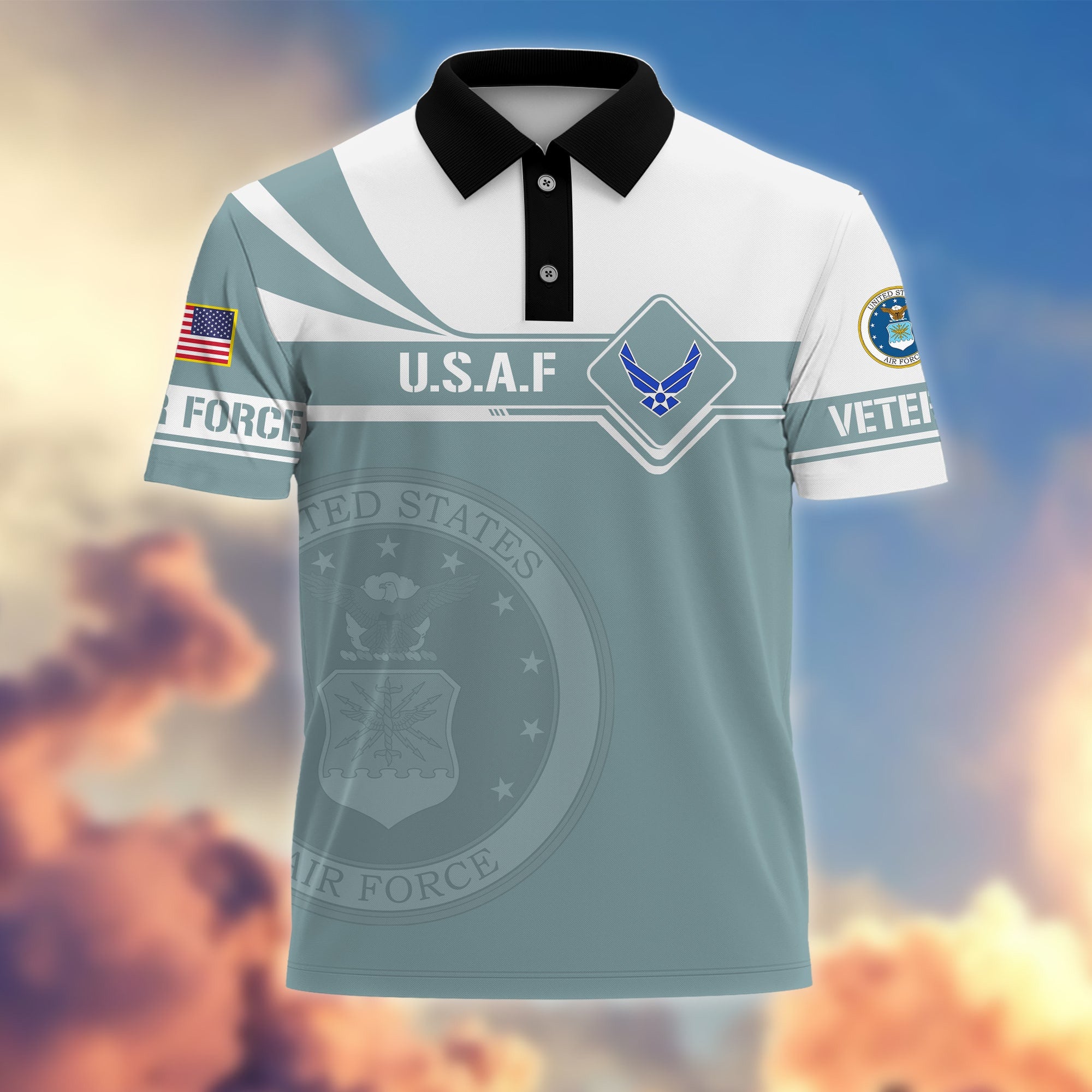 Premium Honoring All Who Served US Veterans Polo Shirt