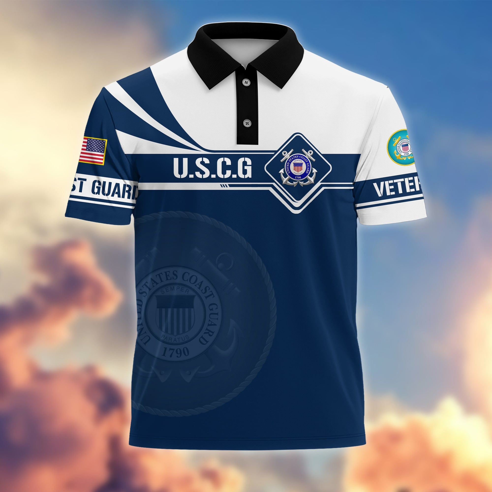 Premium Honoring All Who Served US Veterans Polo Shirt