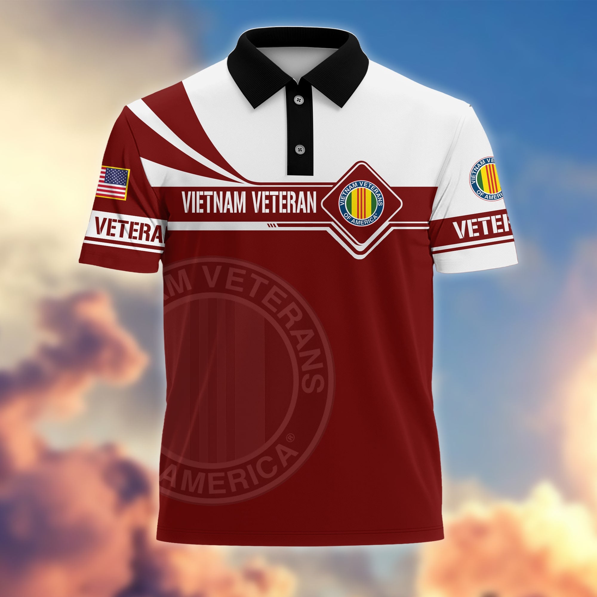 Premium Honoring All Who Served US Veterans Polo Shirt