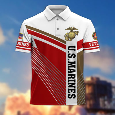 Premium US Veterans Polo Shirt, Gift For Army Veteran, Navy Veteran, Marine Veteran, Air Force Veteran, Coast Guard Veteran, Vietnam Veteran, Gift For Veterans Day, Father's Day, Independence Day