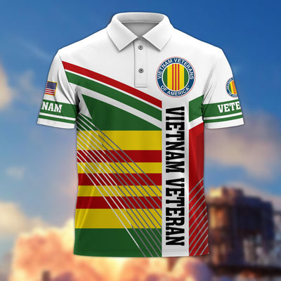 Premium US Veterans Polo Shirt, Gift For Army Veteran, Navy Veteran, Marine Veteran, Air Force Veteran, Coast Guard Veteran, Vietnam Veteran, Gift For Veterans Day, Father's Day, Independence Day