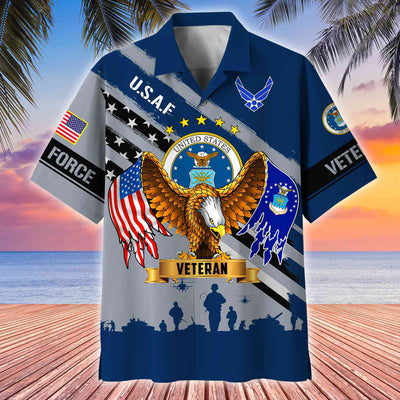 Premium US Veterans Hawaii Shirt, Gifts For Dad, For Husband Veteran