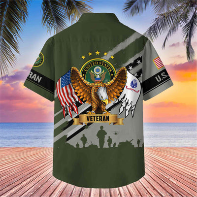 Premium US Veterans Hawaii Shirt, Gifts For Dad, For Husband Veteran