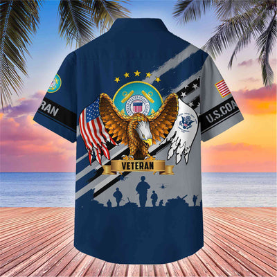 Premium US Veterans Hawaii Shirt, Gifts For Dad, For Husband Veteran