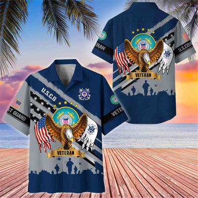 Premium US Veterans Hawaii Shirt, Gifts For Dad, For Husband Veteran
