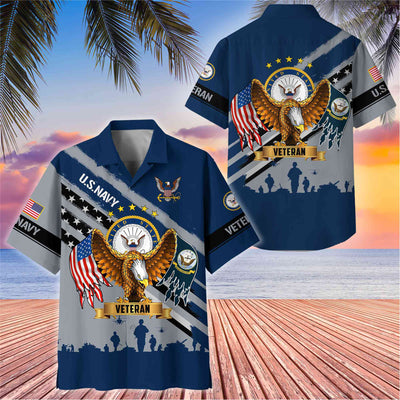Premium US Veterans Hawaii Shirt, Gifts For Dad, For Husband Veteran