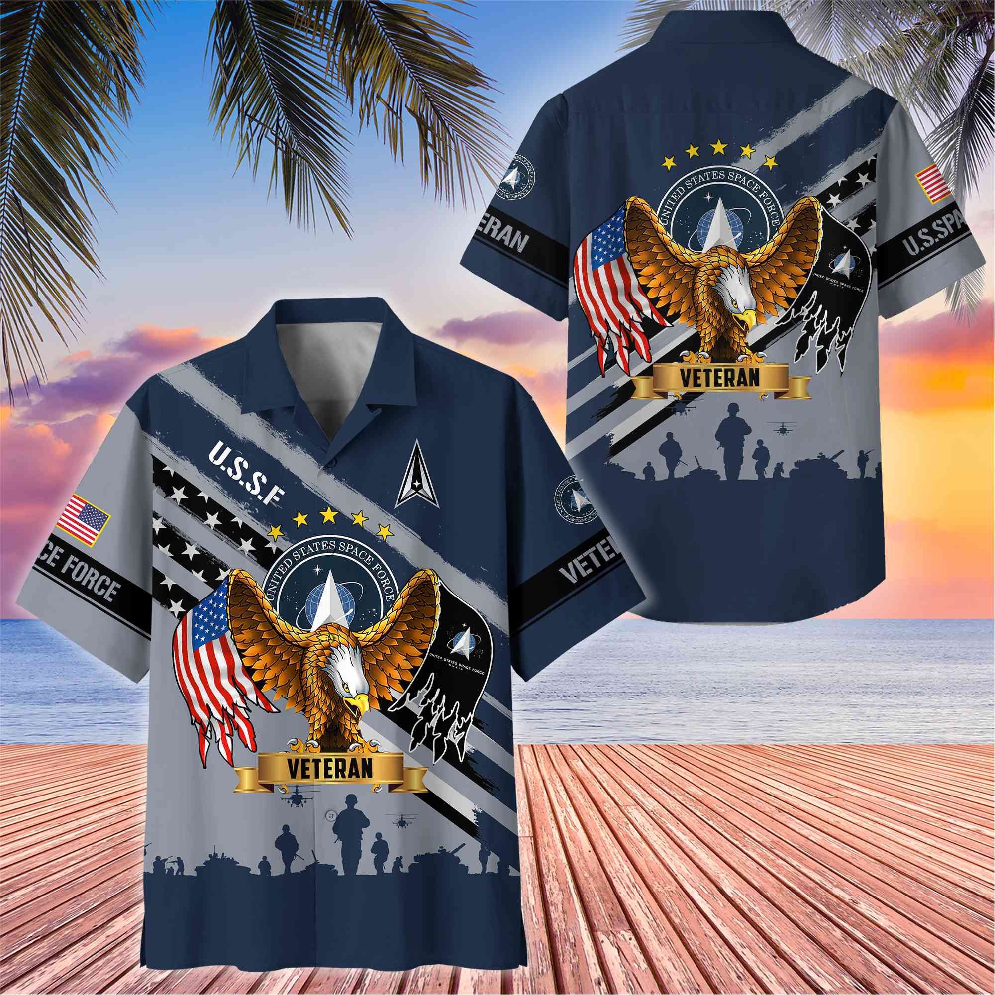 Premium US Veterans Hawaii Shirt, Gifts For Dad, For Husband Veteran