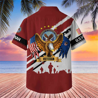 Premium US Veterans Hawaii Shirt, Gifts For Dad, For Husband Veteran