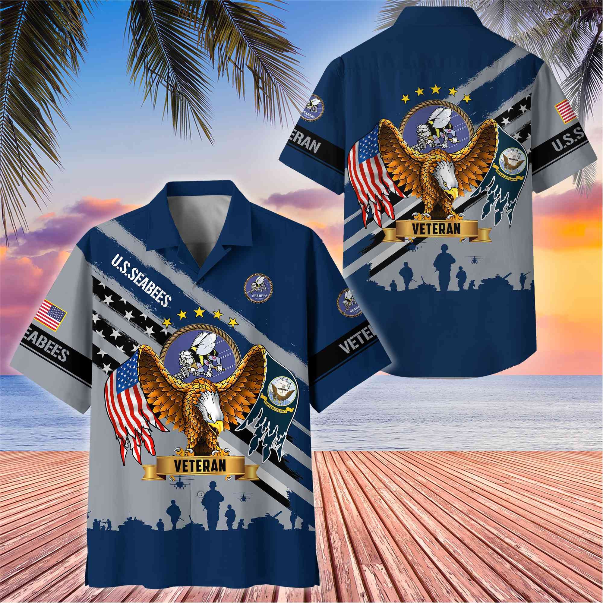 Premium US Veterans Hawaii Shirt, Gifts For Dad, For Husband Veteran