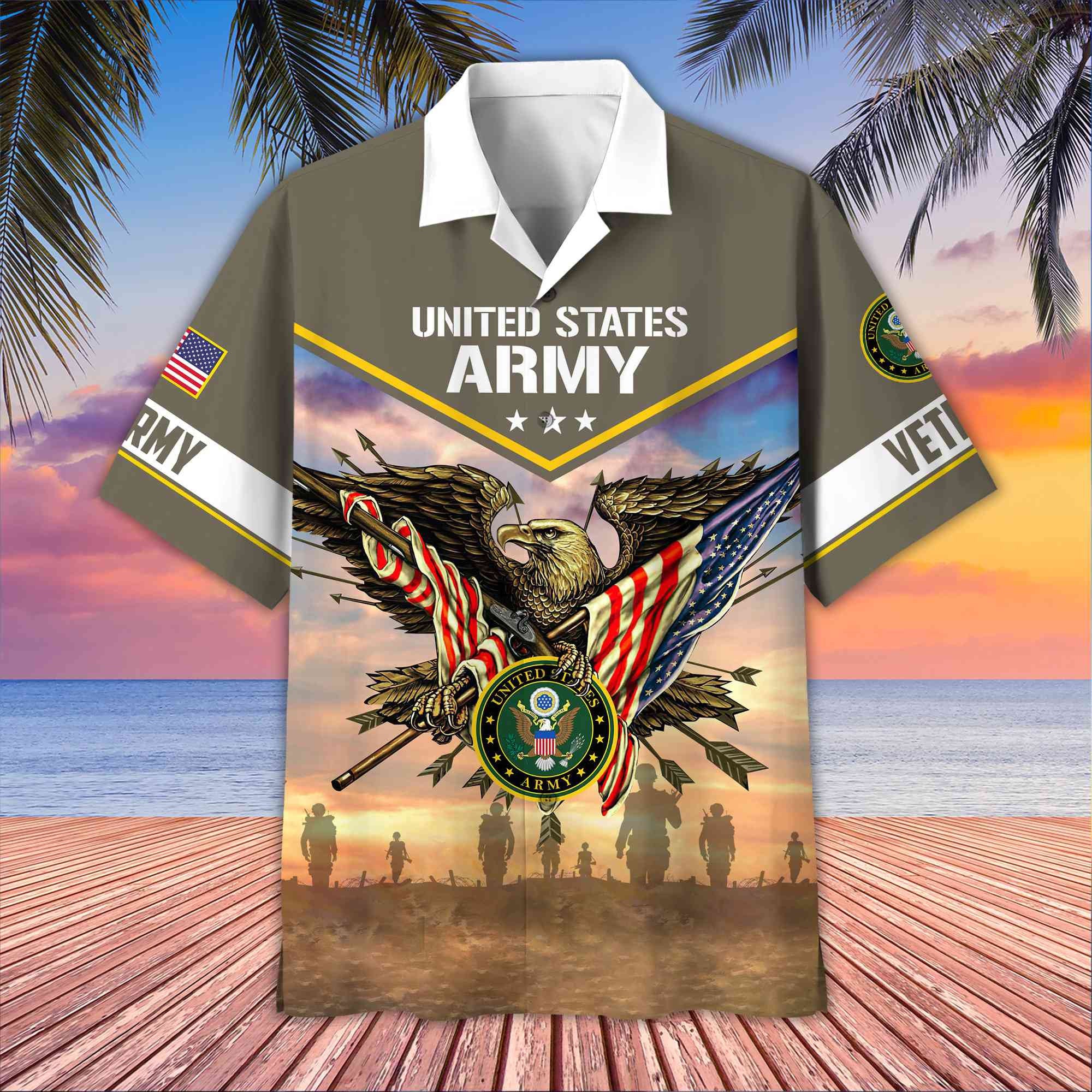 Premium Honoring All Who Served US Veterans Hawaii Shirt, Gifts For US Veterans