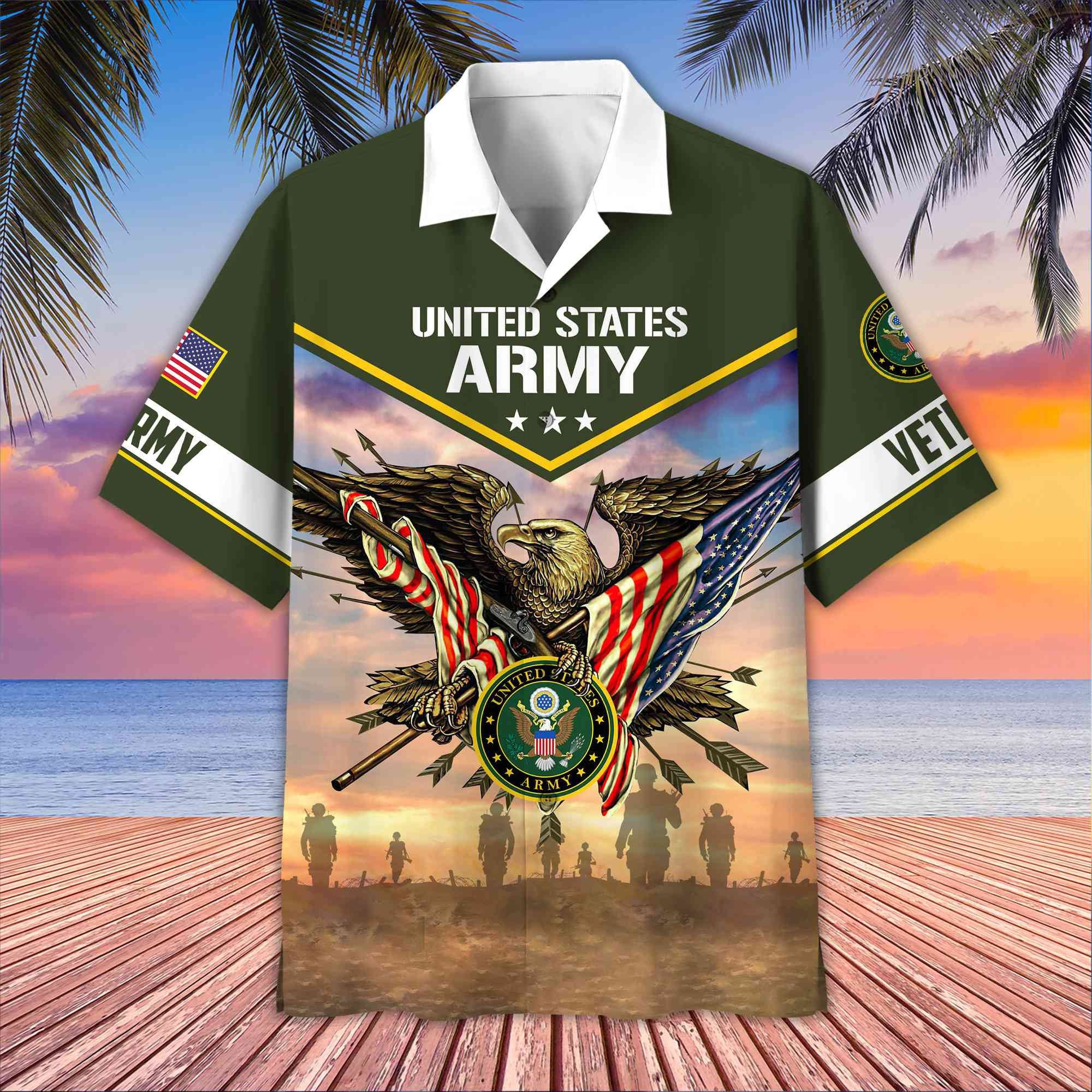 Premium Honoring All Who Served US Veterans Hawaii Shirt, Gifts For US Veterans