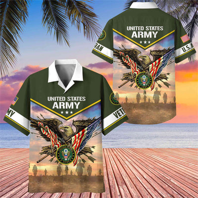 Premium Honoring All Who Served US Veterans Hawaii Shirt, Gifts For US Veterans