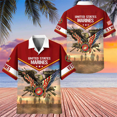 Premium Honoring All Who Served US Veterans Hawaii Shirt, Gifts For US Veterans
