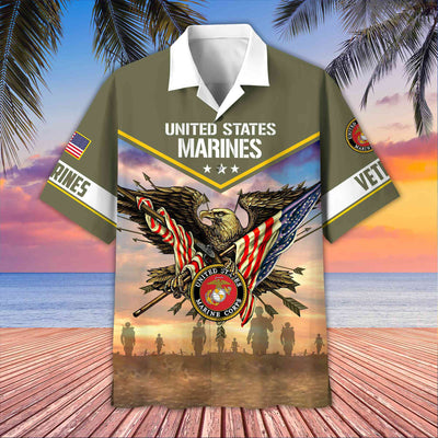 Premium Honoring All Who Served US Veterans Hawaii Shirt, Gifts For US Veterans