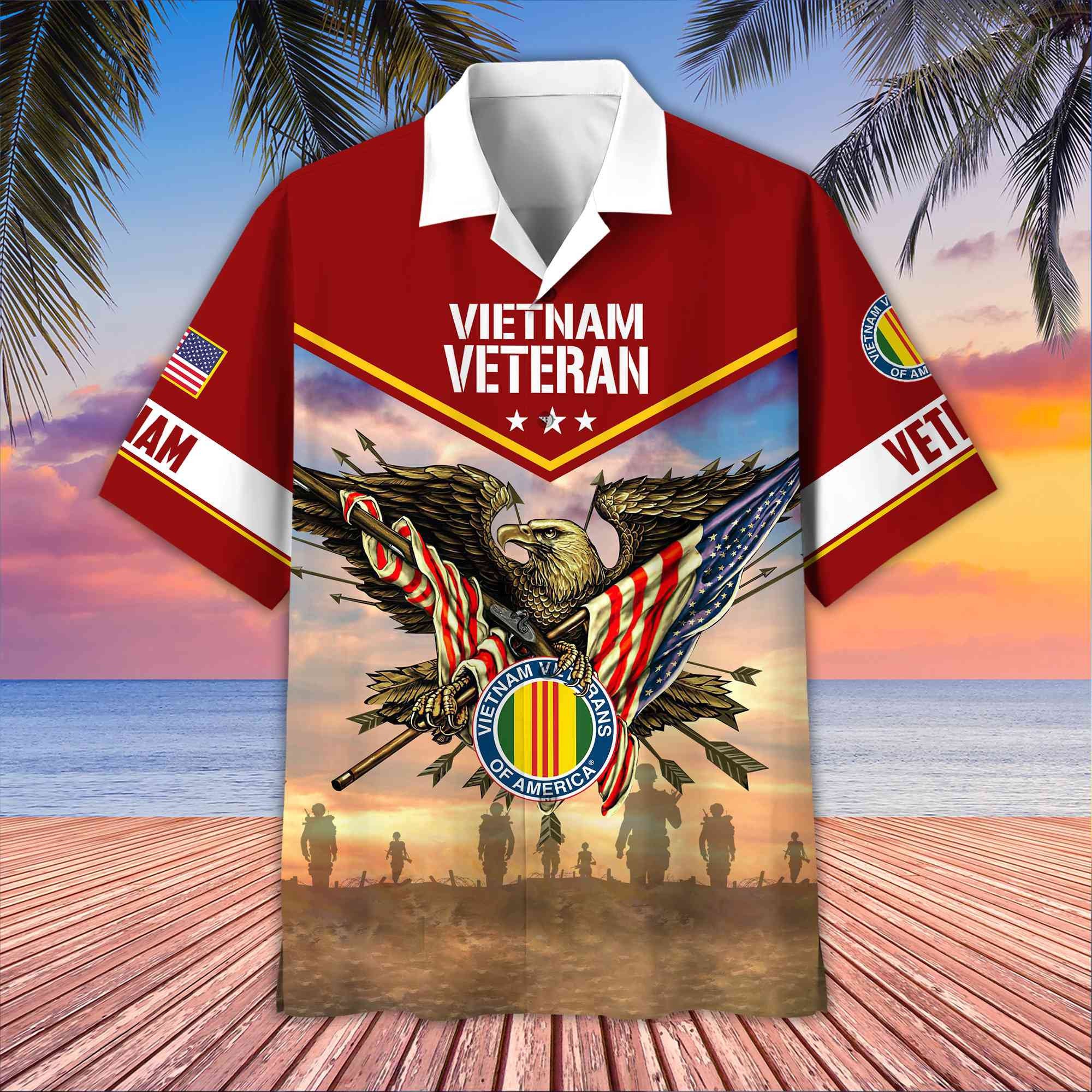 Premium Honoring All Who Served US Veterans Hawaii Shirt, Gifts For US Veterans