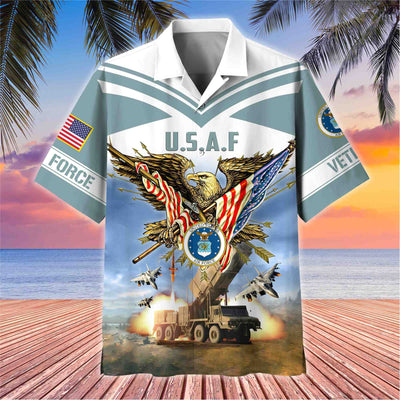 Premium American Pride US Veterans Hawaii Shirt, Gifts For Dad For Husband Veteran