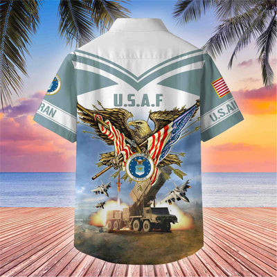 Premium American Pride US Veterans Hawaii Shirt, Gifts For Dad For Husband Veteran