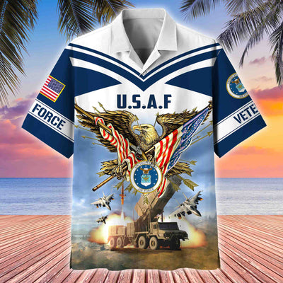 Premium American Pride US Veterans Hawaii Shirt, Gifts For Dad For Husband Veteran