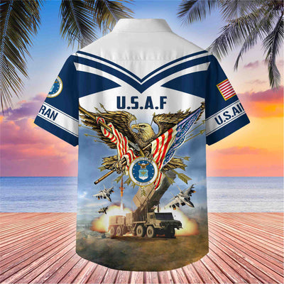 Premium American Pride US Veterans Hawaii Shirt, Gifts For Dad For Husband Veteran