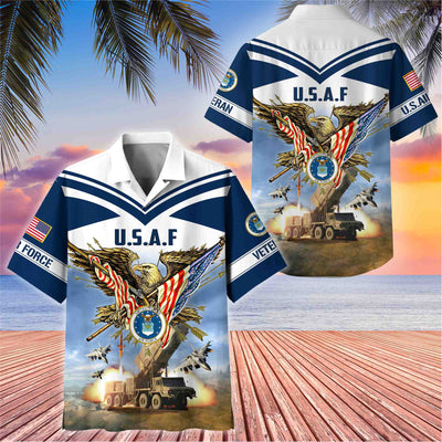 Premium American Pride US Veterans Hawaii Shirt, Gifts For Dad For Husband Veteran