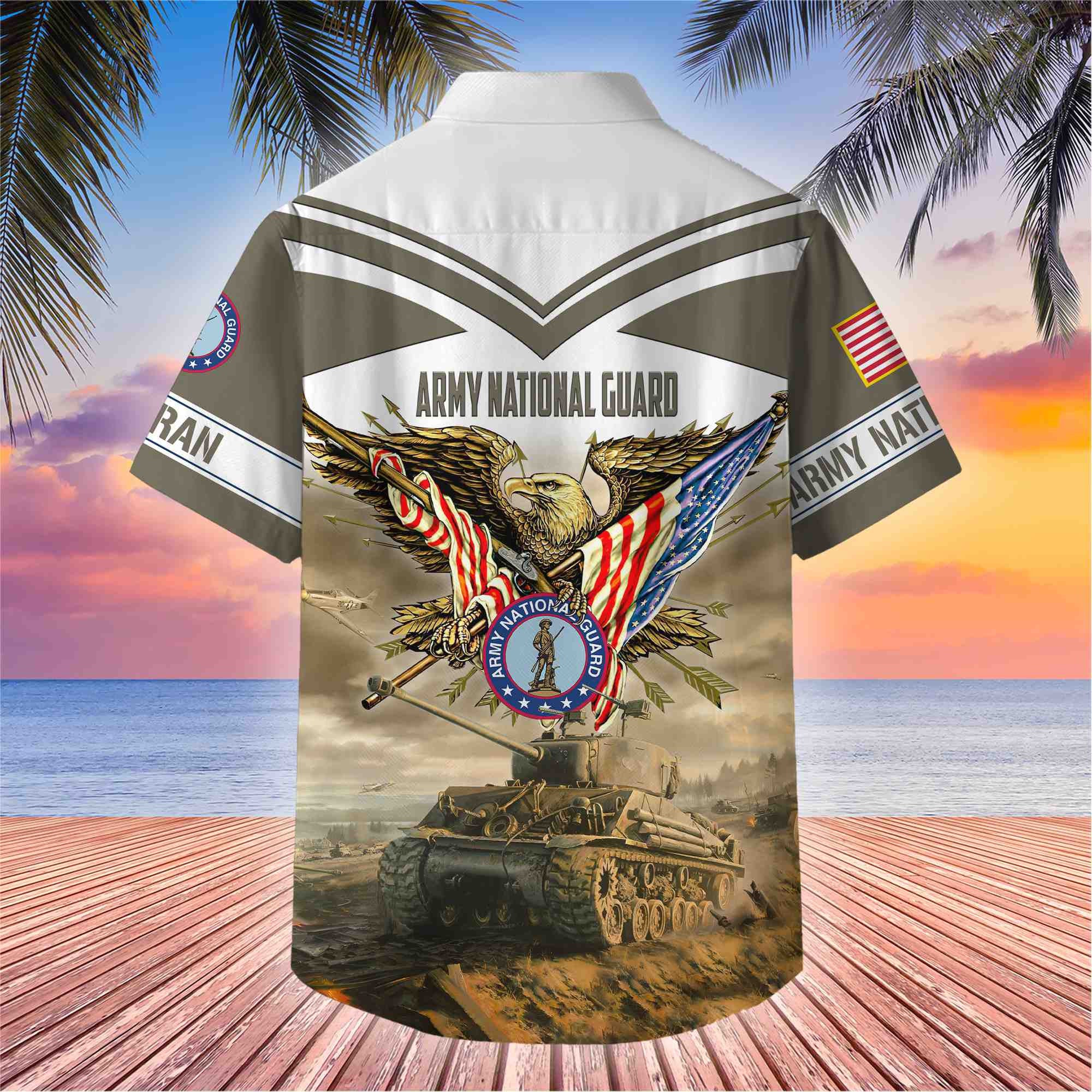 Premium American Pride US Veterans Hawaii Shirt, Gifts For Dad For Husband Veteran