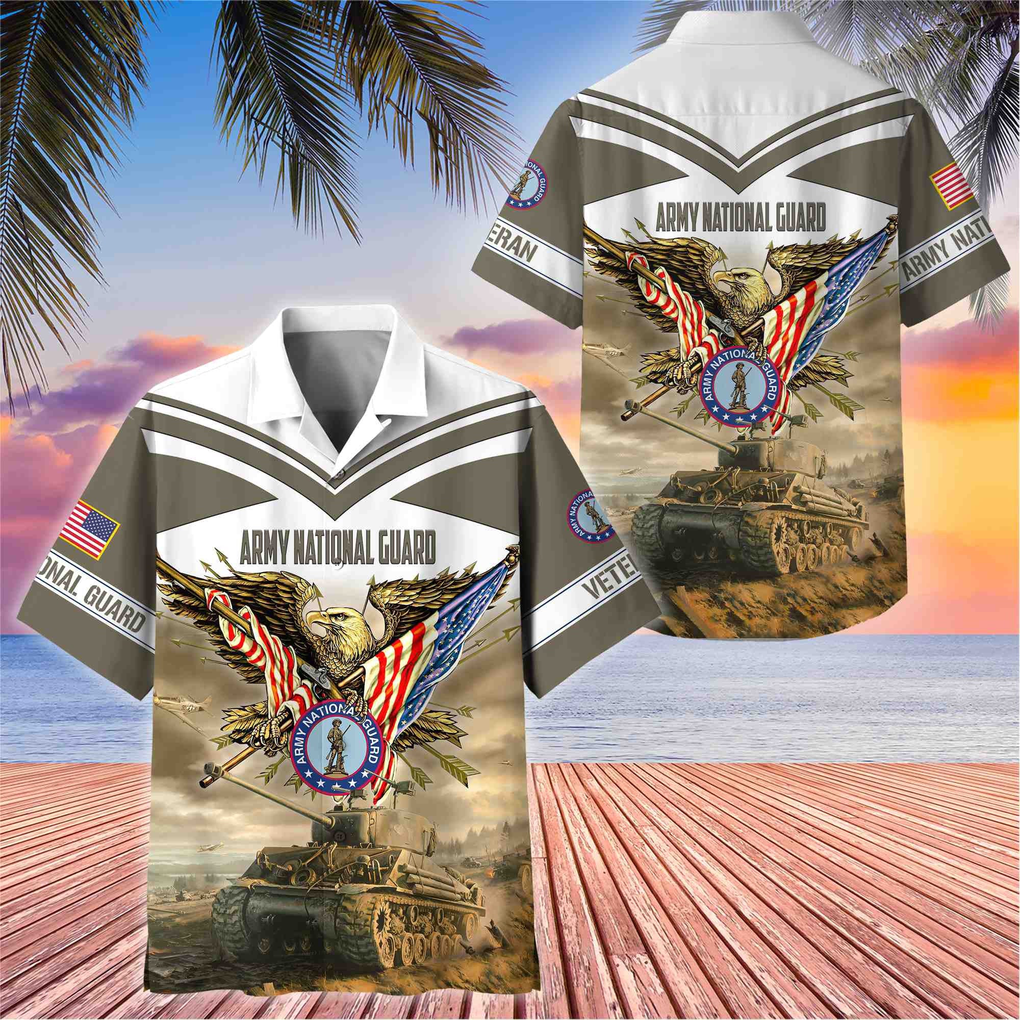 Premium American Pride US Veterans Hawaii Shirt, Gifts For Dad For Husband Veteran