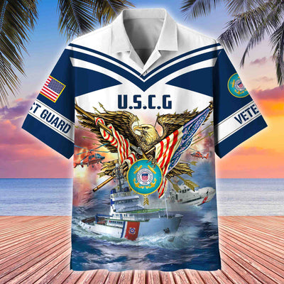 Premium American Pride US Veterans Hawaii Shirt, Gifts For Dad For Husband Veteran