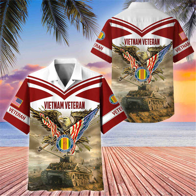 Premium American Pride US Veterans Hawaii Shirt, Gifts For Dad For Husband Veteran